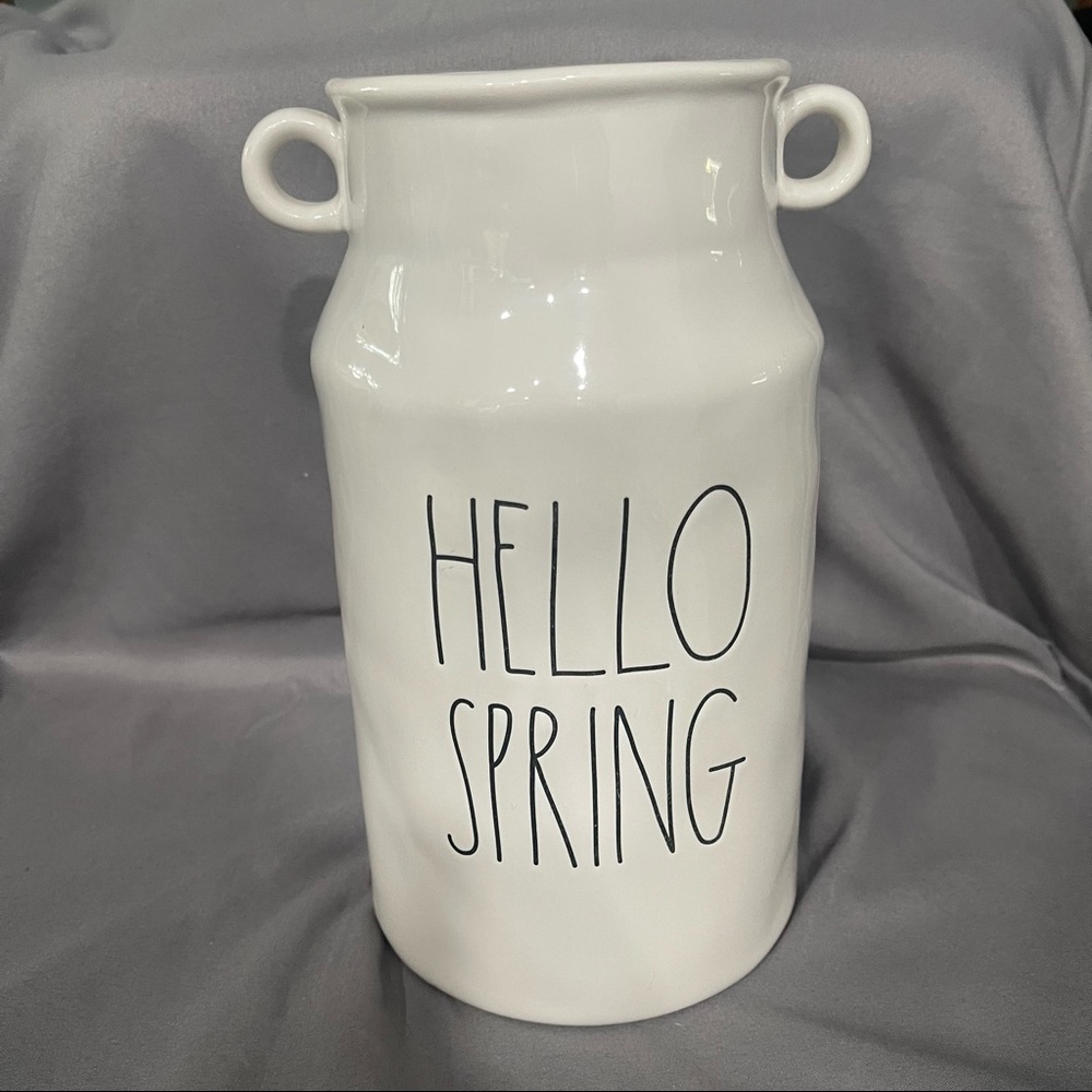 Rae Dunn HELLO SPRING vase